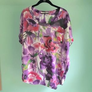 Gibson watercolor floral top